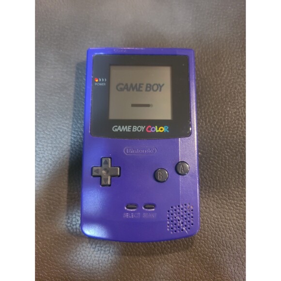 Nintendo Gameboy Color Handheld Console Grape Purple CGB-001 with Magnifier - Picture 3 of 12